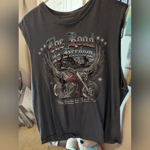 Men's Gray Muscle shirt, Large